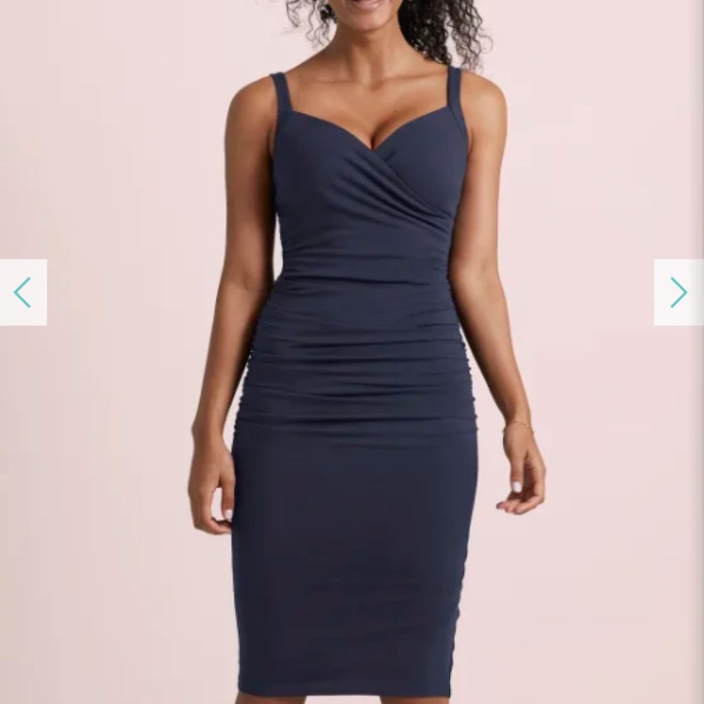Bravissimo Navy Strappy Leila Dress - Sz 10 RSC